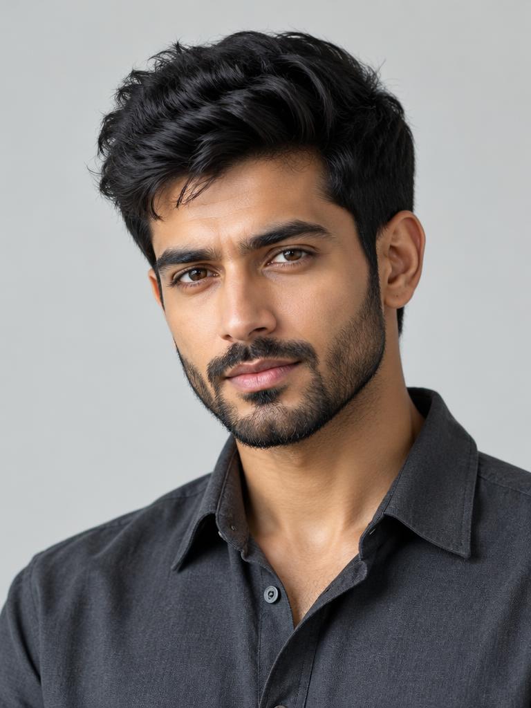 Textured haircut and expertly shaped beard